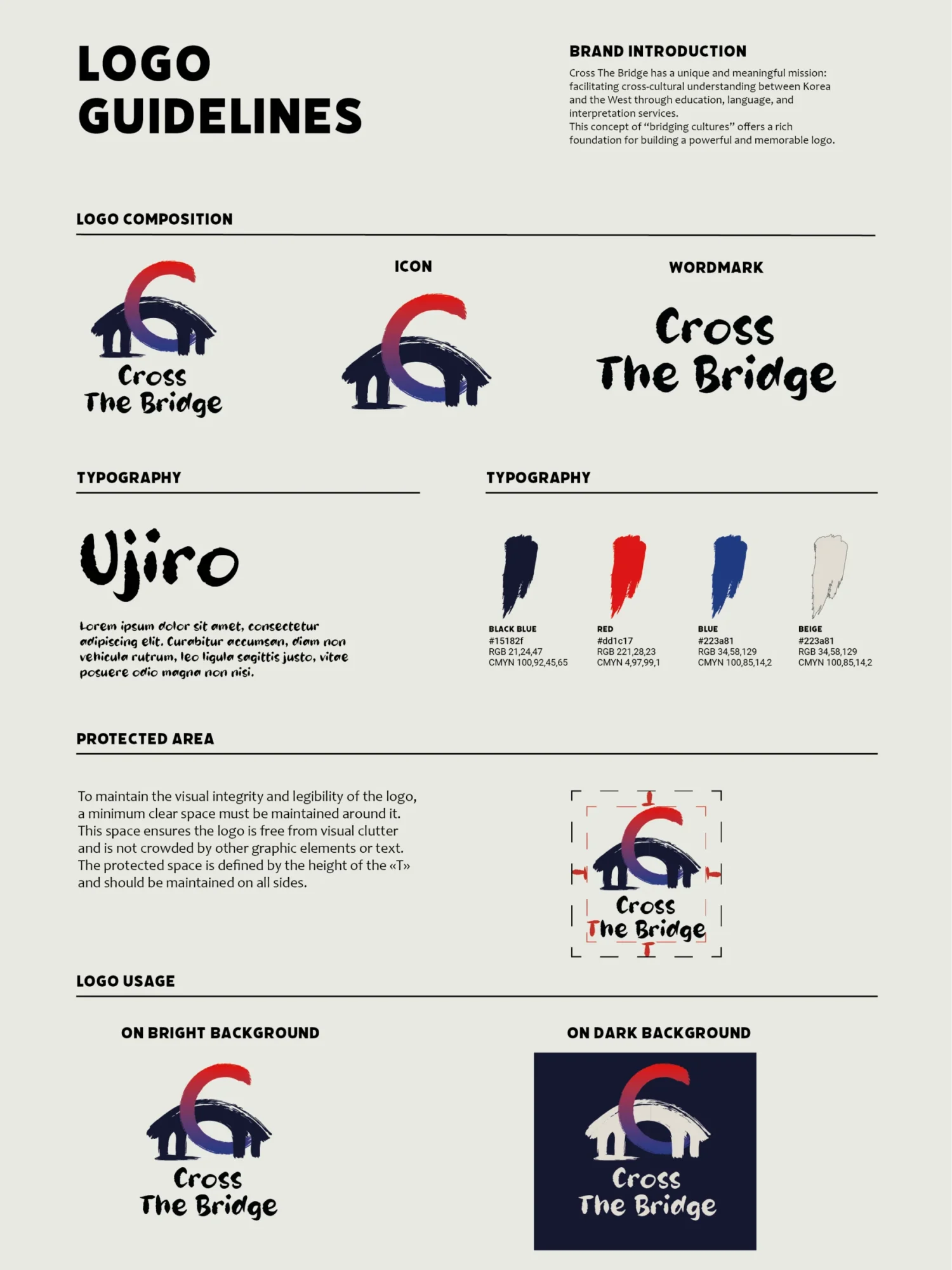 Logo guideline cross the bridge portfolio 2